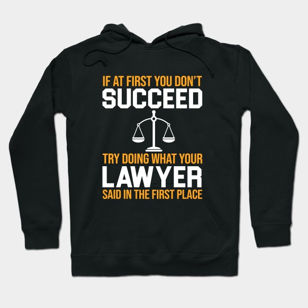 Funny Lawyer Quote Hoodie by anema